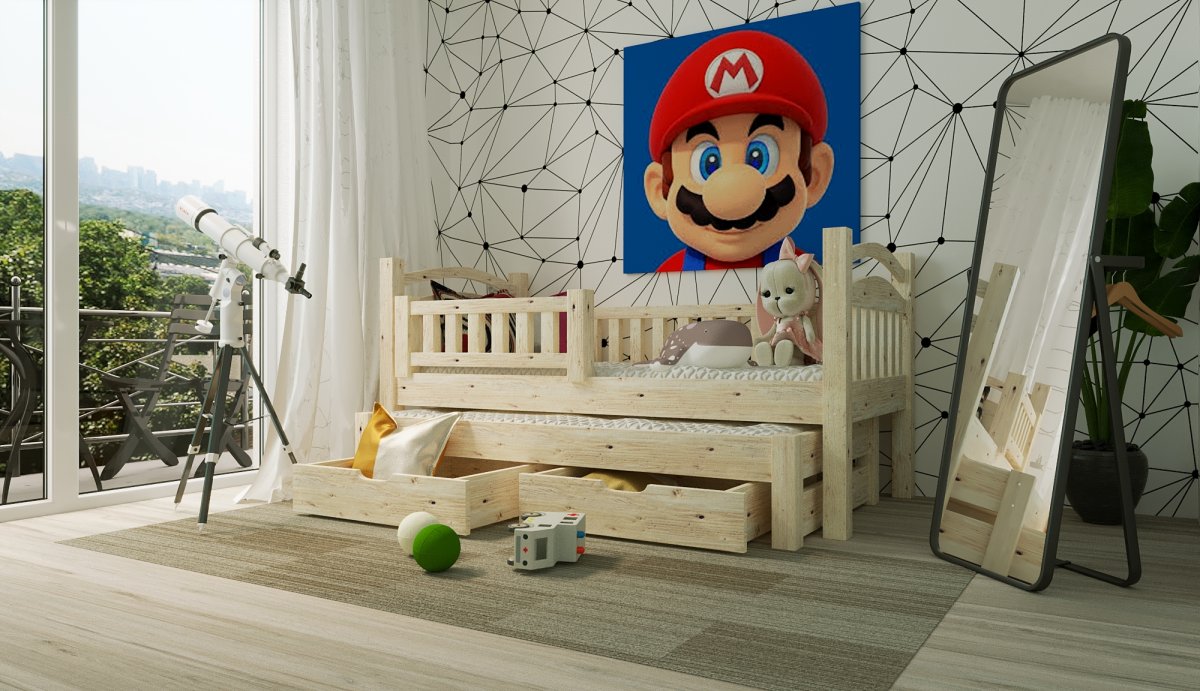 Wizualizacja łóżka dziecięcego