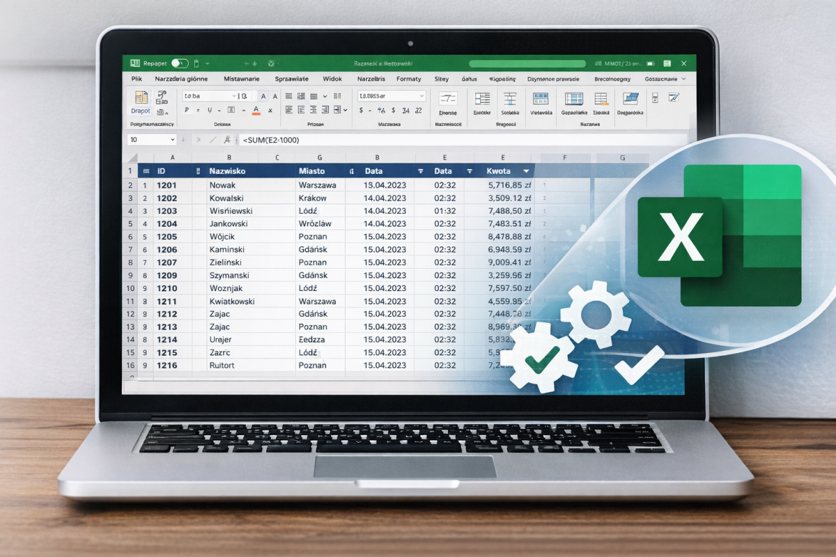 Porządkowanie i automatyzacja danych w Excelu